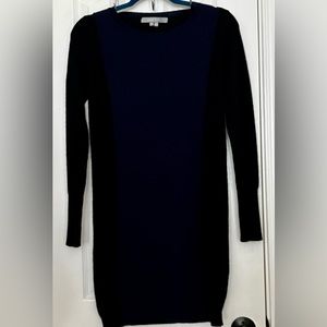 CASHMERE. SEA BLEU DRESS, NAVY & BLACK, size xs